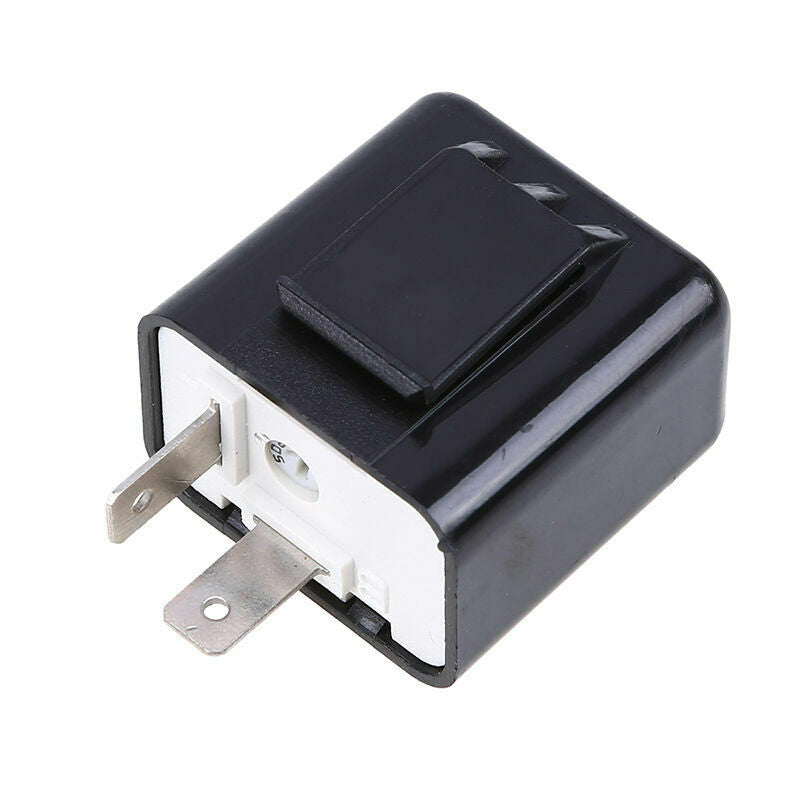 2PC 2 Pin Motorcycle LED Flasher Relay Blinker Adjust Turn Signal Flash Issue