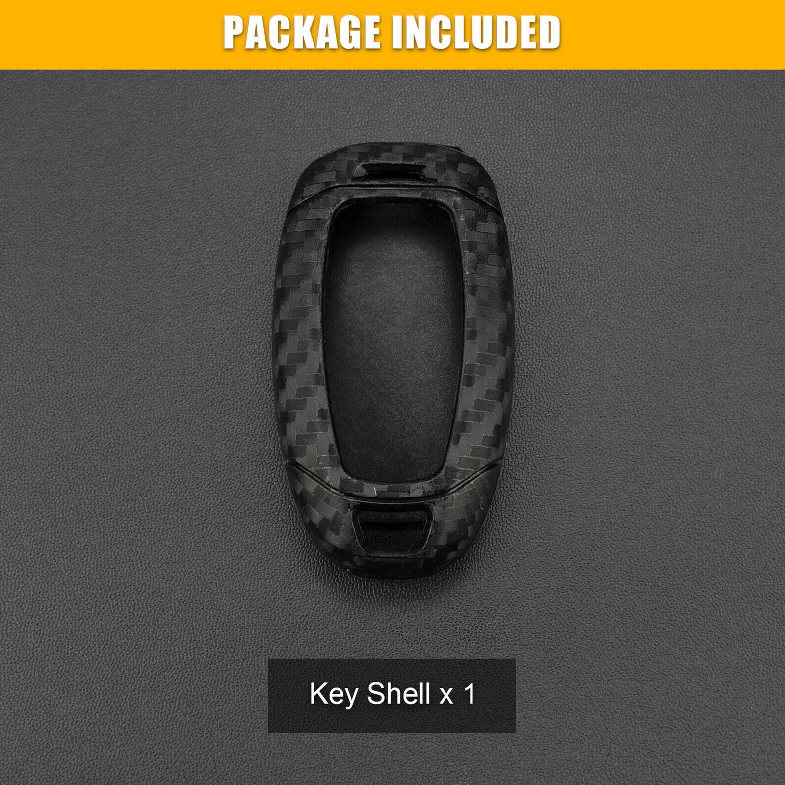 For Hyundai Accent/Santa Fe/Veloster/i30 Carbon Fiber Smart Key Chain Case Cover