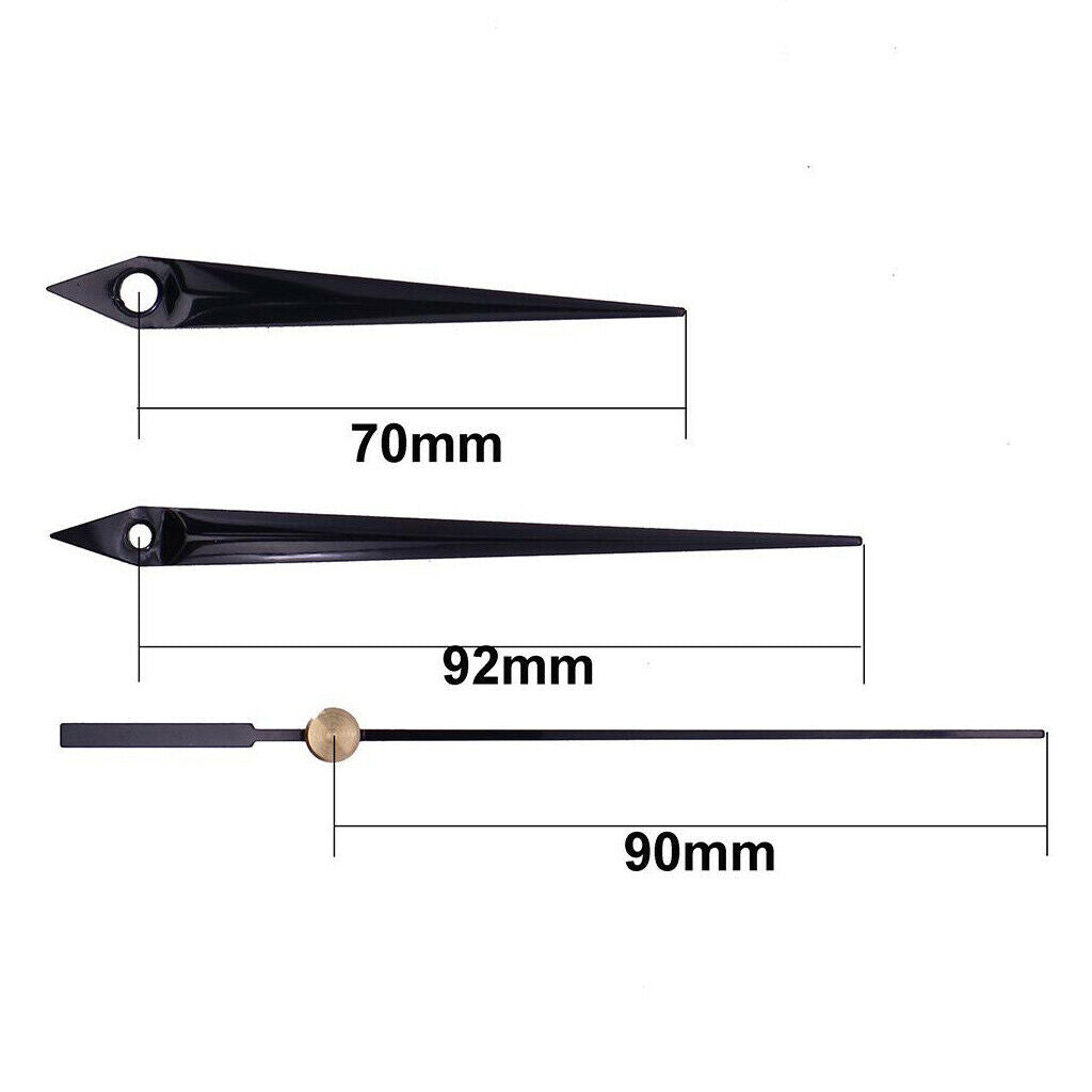 Quartz Wall Clock, Movement, Black Hands Mechanism, Repair Spare Parts Kit