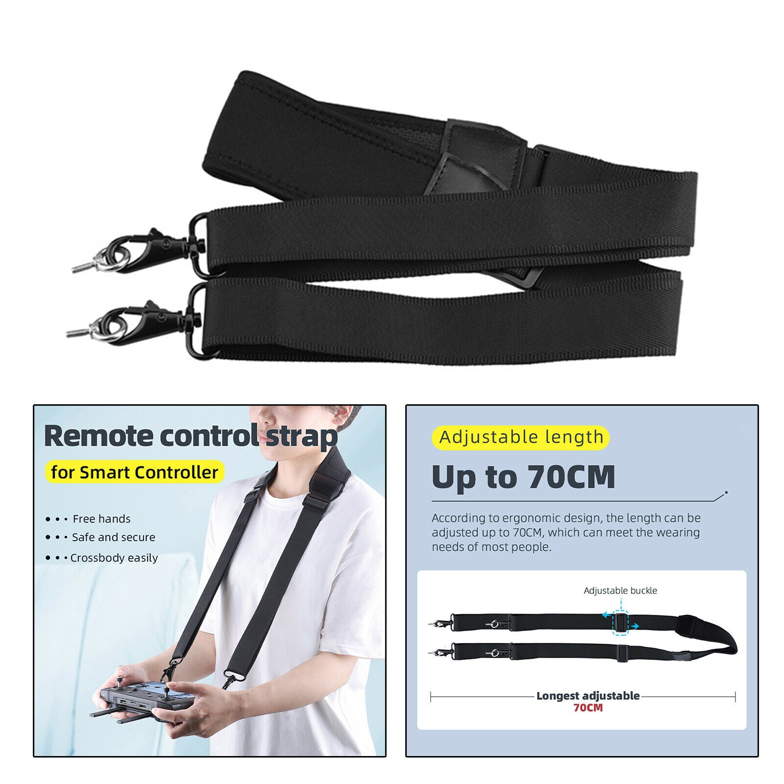 Adjustable Hanging Lanyard Shoulder Belt for Remote Controller Accessories