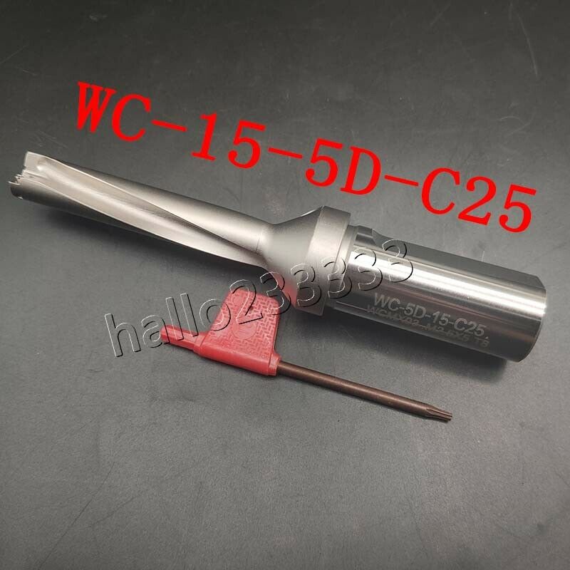 Φ15-5D-C25 U drill / indexable drill / 15mm-5D+WCMX030208FN U drill inserts WC15