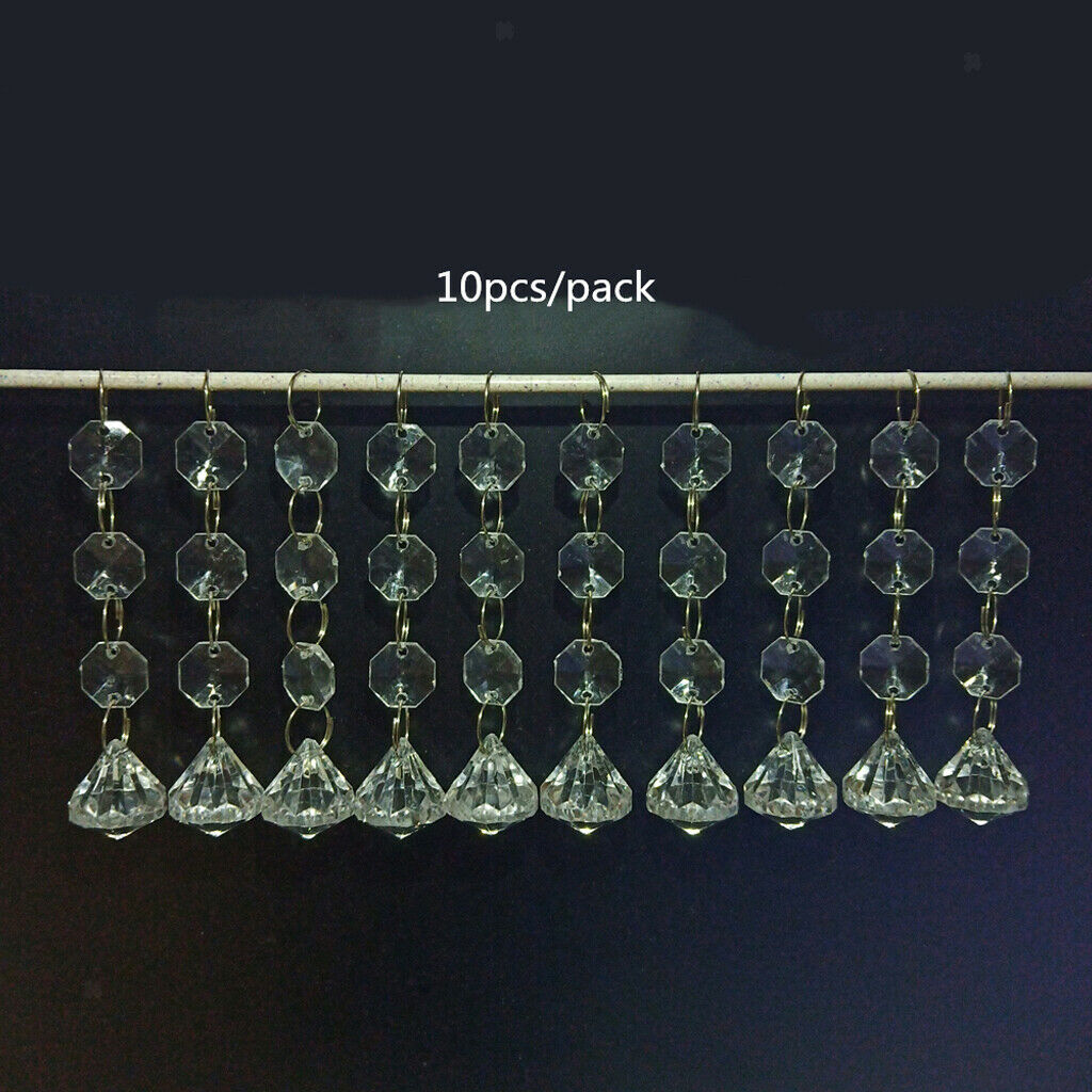 20PCS Christmas Drops Diamond Festival Party Xmas Tree Hanging Decor Pendant