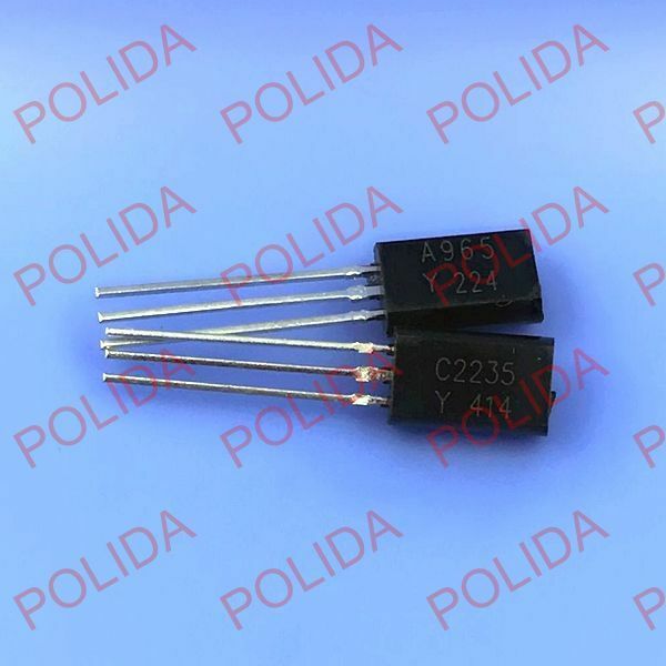 10pairs OR 20PCS TOSHIBA TO-92MOD 2SA965-Y/2SC2235-Y 2SA965/2SC2235 A965/C2235