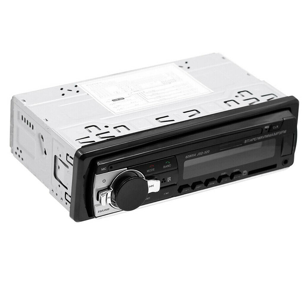 Metal Auto Stereo MP3 Player FM AUX USB Input Bluetooth 7.4x2.28x3.94inch