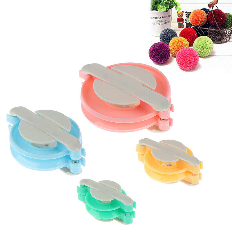 4pcs Essential Pompom Maker Fluff Ball Weaver Needle Craft Knitting Tool .l8