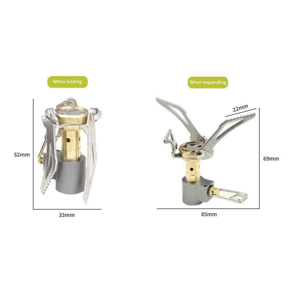 3000W 3000T Mini Pocket Outdoor Camping Cooking Burner Tool Folding Stove P9A1