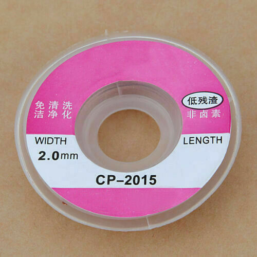 1PC 2mm Desoldering Braid Solder Remover Wick Wire Repair Tool New
