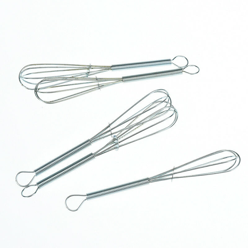 stainless steel hairdressing tool tint color dye whisk balloon whip mixer.l8