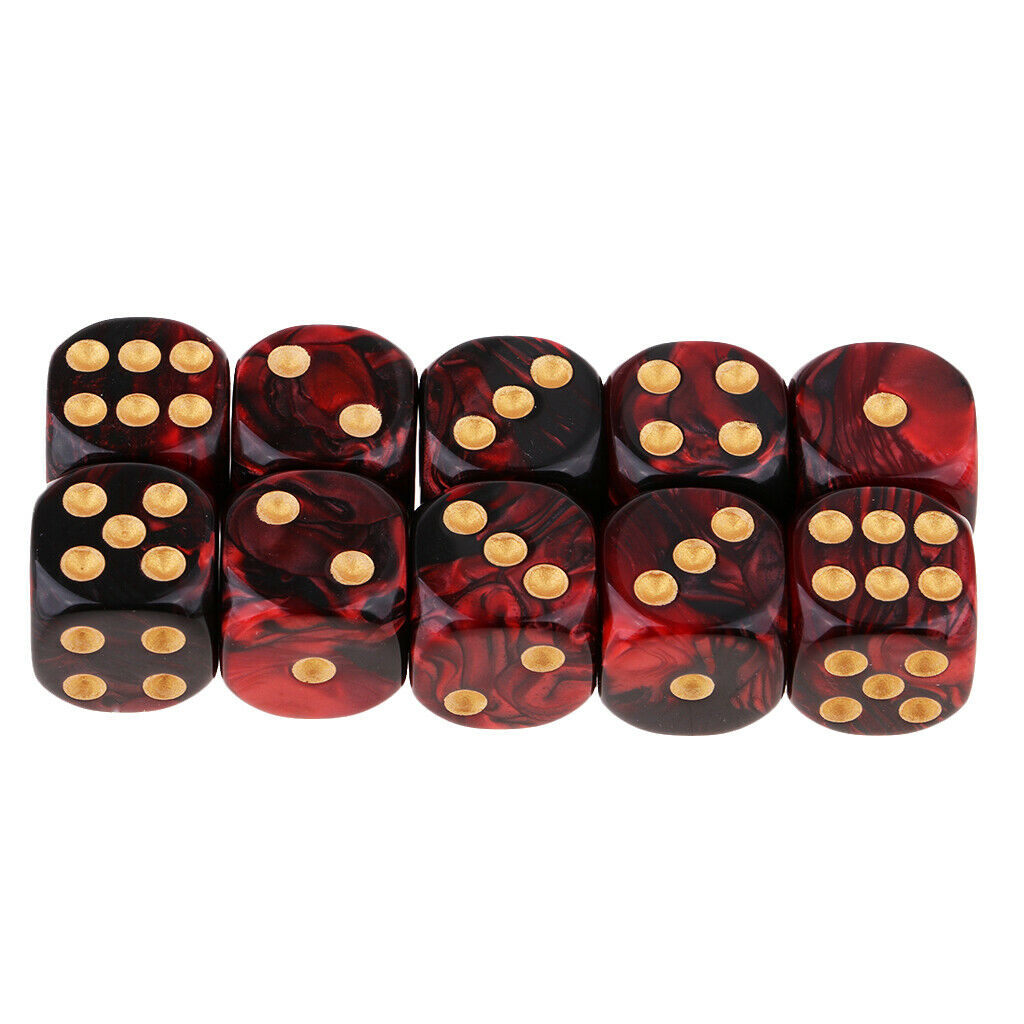 20 Pack Of 6-Sided Dice Set 16 Mm For