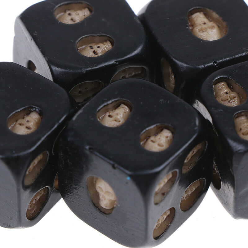 New Black Color 5 Pcs Set Creative Game Cube Dice, Role Playing Di gtJCAUBDDD