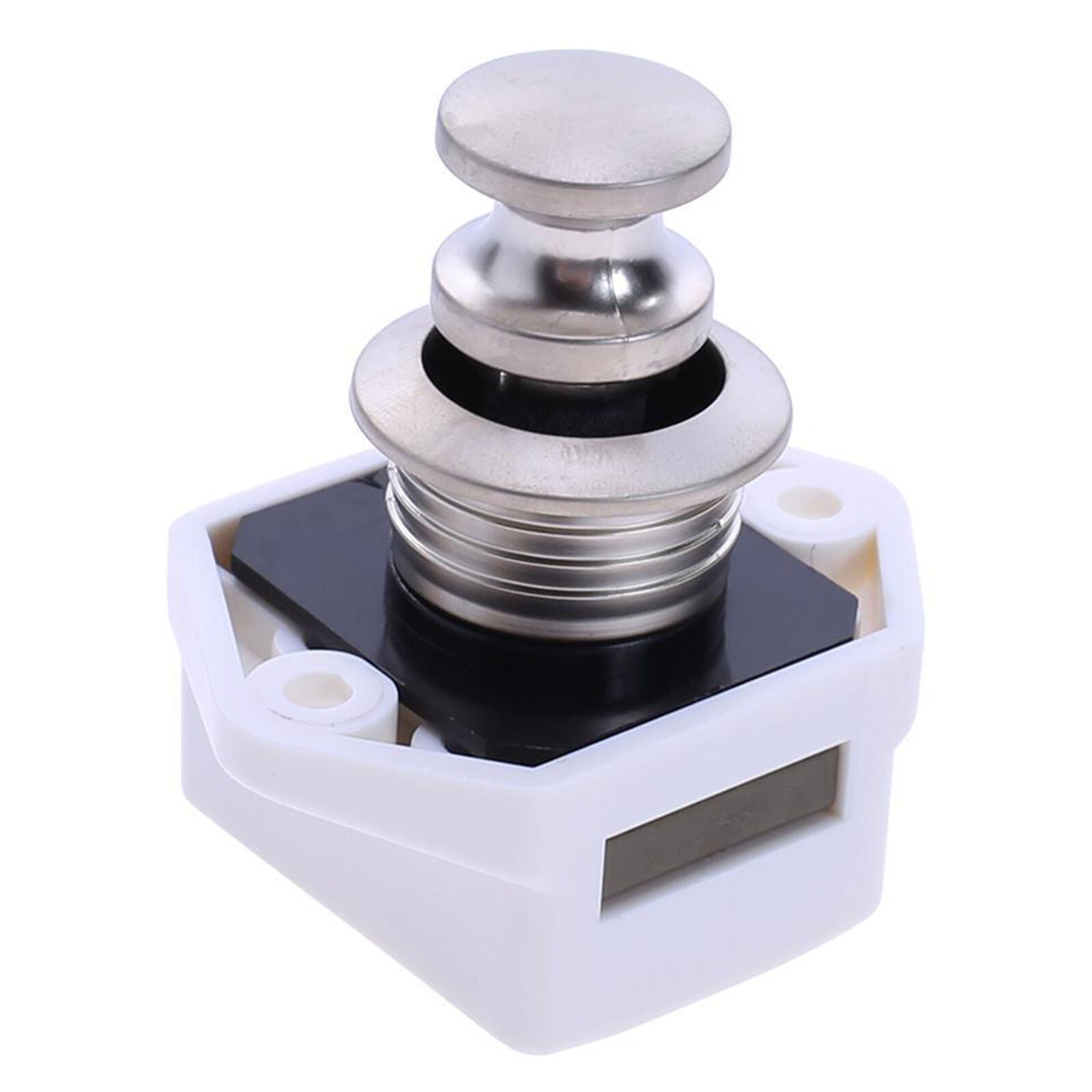 5X Mini Push Button Catch Lock Drawer Cupboard Door knob Camper Caravan Latch