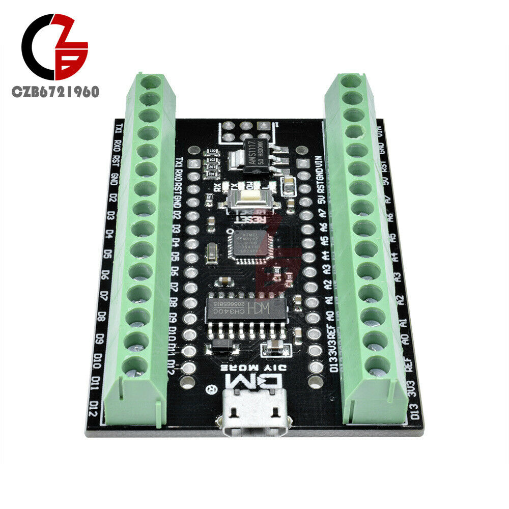 2 in 1 Atmega328P CH340 USB Driver & Nano V3.0 Terminal Adapter expansion Board