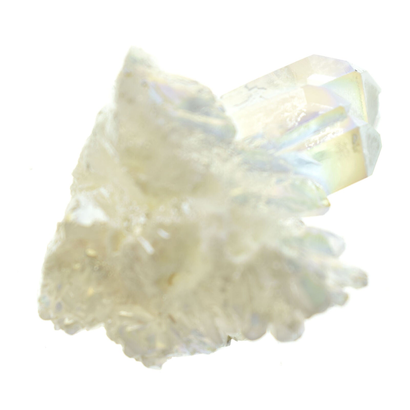 white Quartz Cluster Crystal Gem Stone Healing Mineral Specimen Reiki