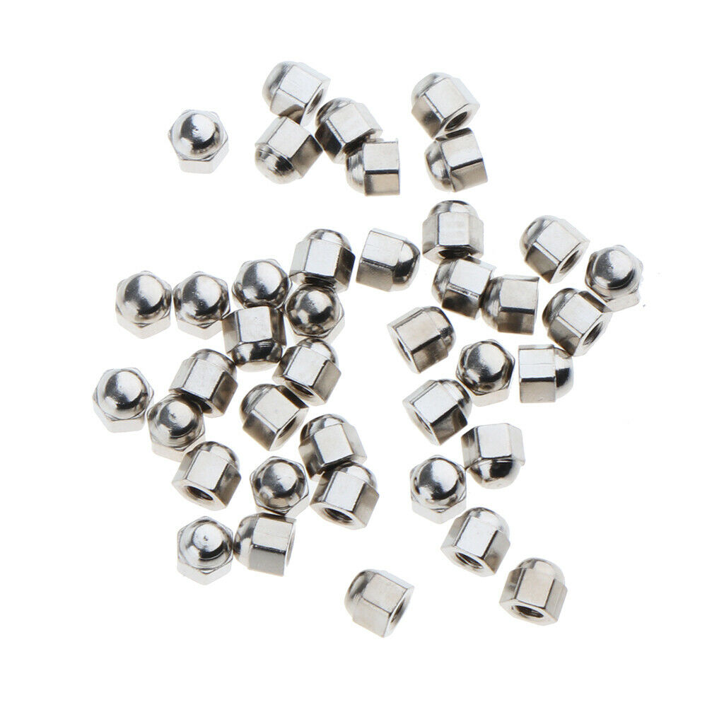 1000x Dome Head Acorn   Capped Hex Nut 1.4mm for Watch Eyeglass Repairing