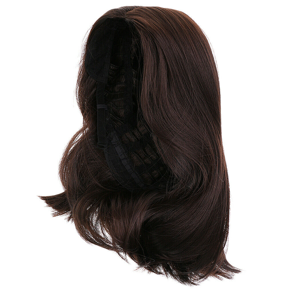 Ladies Short Wig Dark Brown Wig Bob Style Fashion Full Wigs
