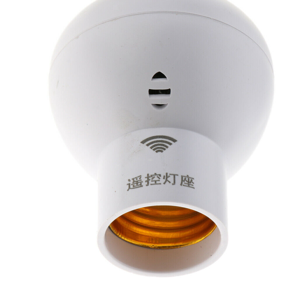 Plastic Ligth Bulb Socket Converter Wireless Lamp Holder Fitting 85-265V