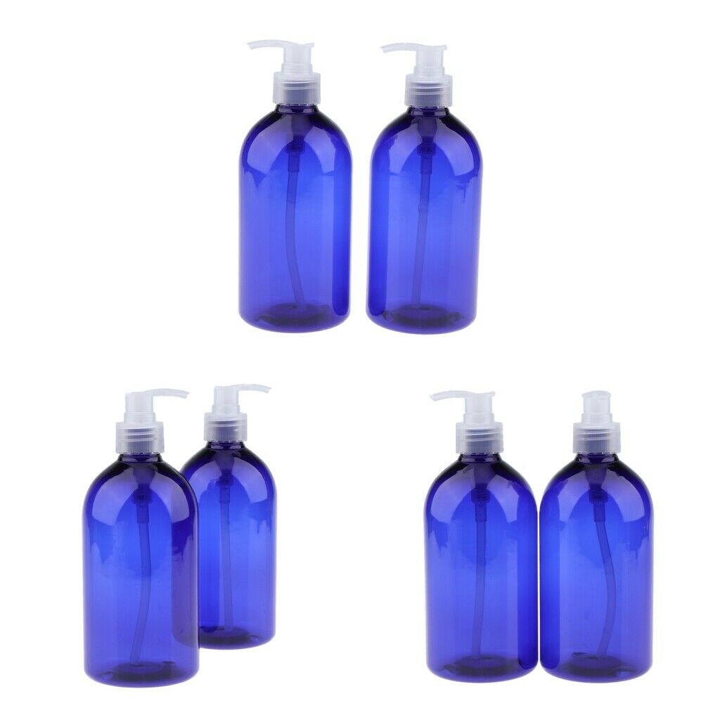 6pcs Lotion Pump Bottles Wash Dispenser for Essential Oils Lotions Soap