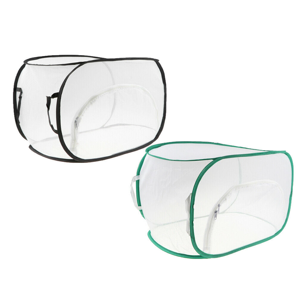 2XInsect Breeding   Up Cage Butterfly Habitat Terrarium Living Net Collapsible