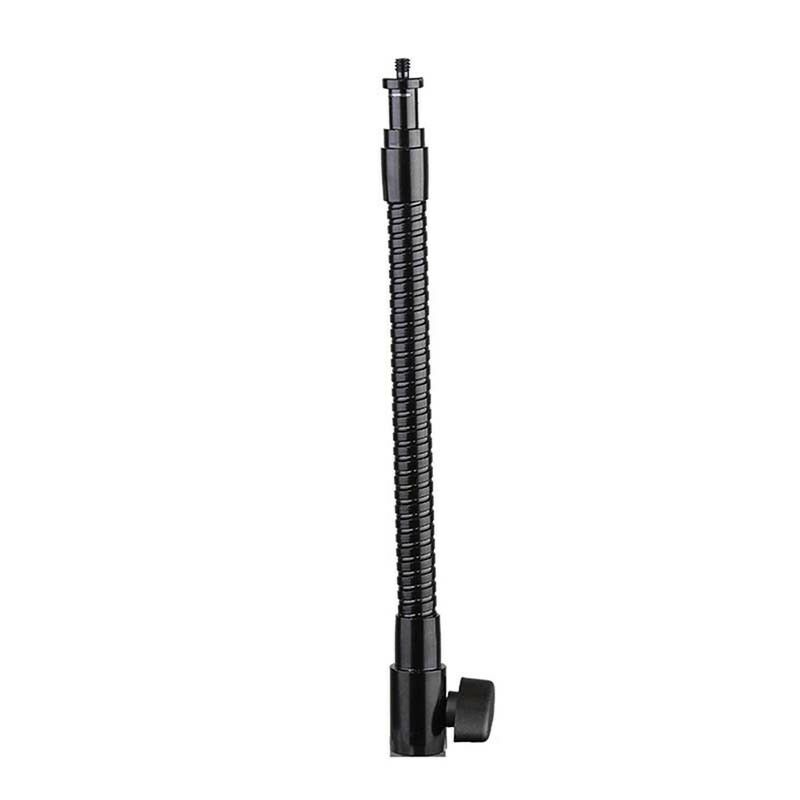 27cm Flexible Metal Tube 1/4" Adapter Screw Light Stand Extension Arm TripodBDA