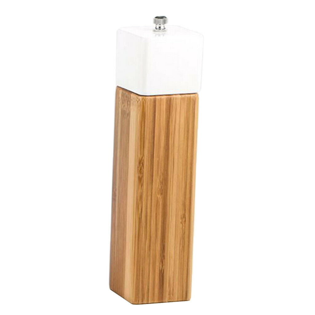 Solid Wood Bamboo Kitchen Pepper Mill Grinder Muller 21.3 x 5cm