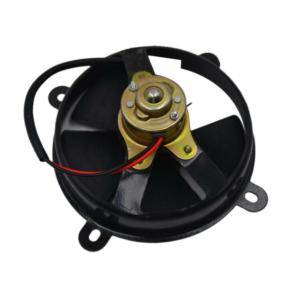 6in Black Radiator Cooling Fan Assembly For 150cc ATV Quad Buggy Scooter
