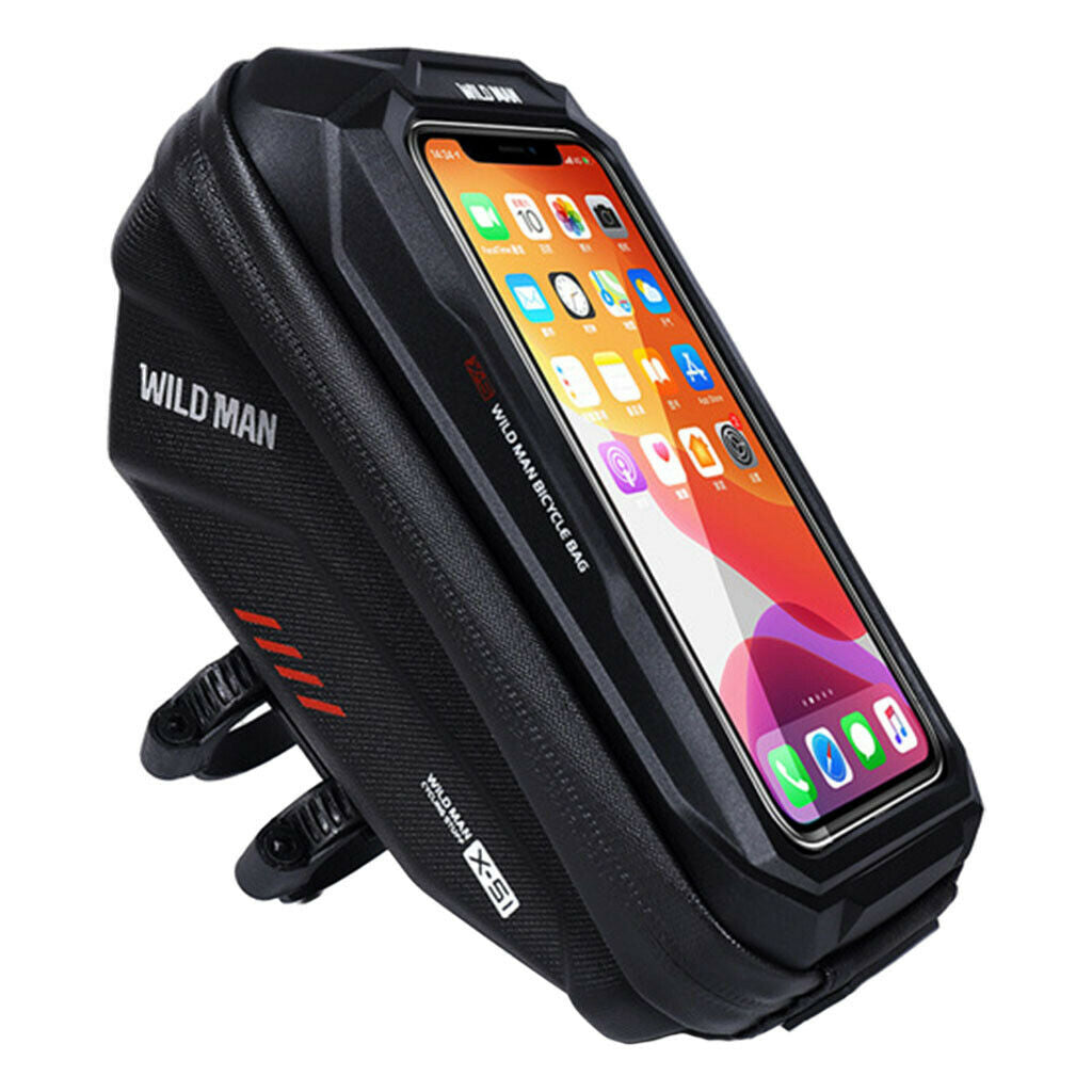 Phone Front Frame Bag Waterproof Phone Holder Accessories Pouch Red