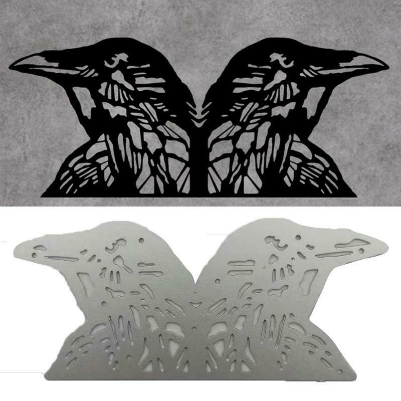 Metal Cutting Die 2 Birds Heads Combination Embossing Puzzle Dies Templates