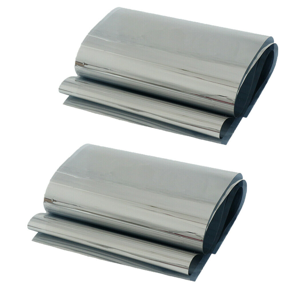 2 Pcs Static Cling Window Film Non-Adhesive Glass Film Anti UV for Bathroom