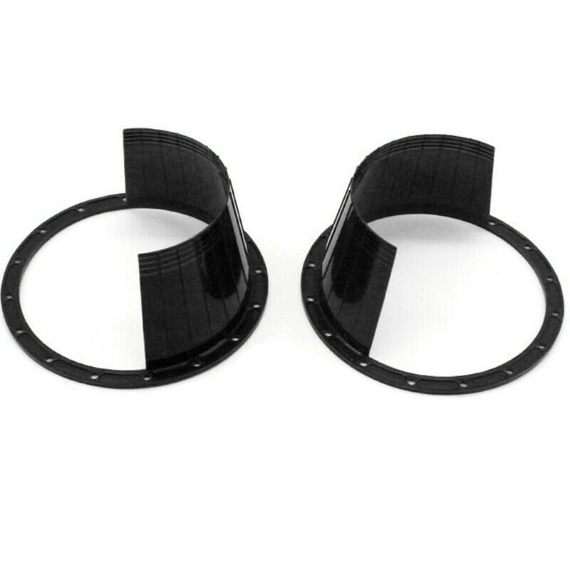 2x Black Car SUV Door Audio Speaker Ring Waterproof Cover Trim Washer Universal