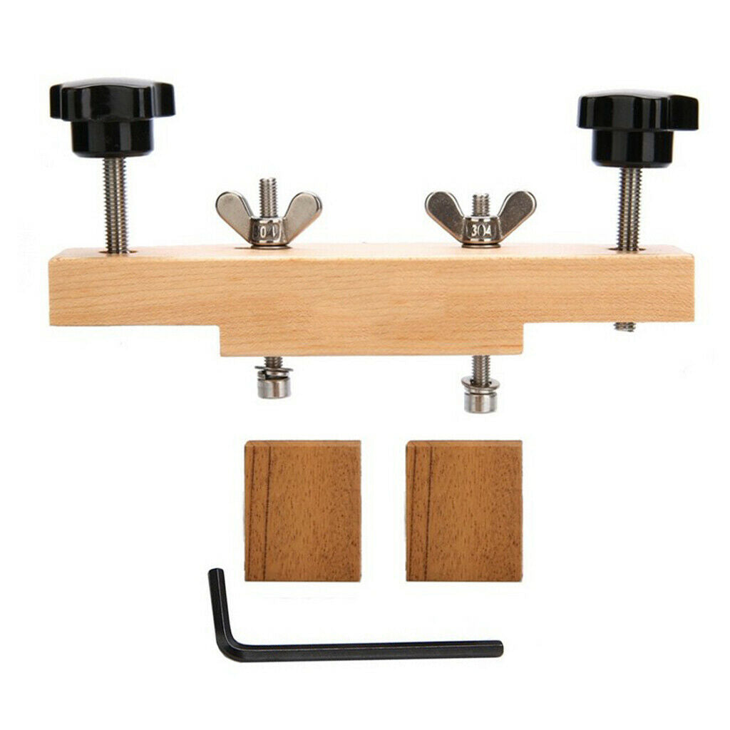 Maple Wood Acoustic Guitar Bridge Clamp Set Luthier Tools 1.45x6.02x0.94inch