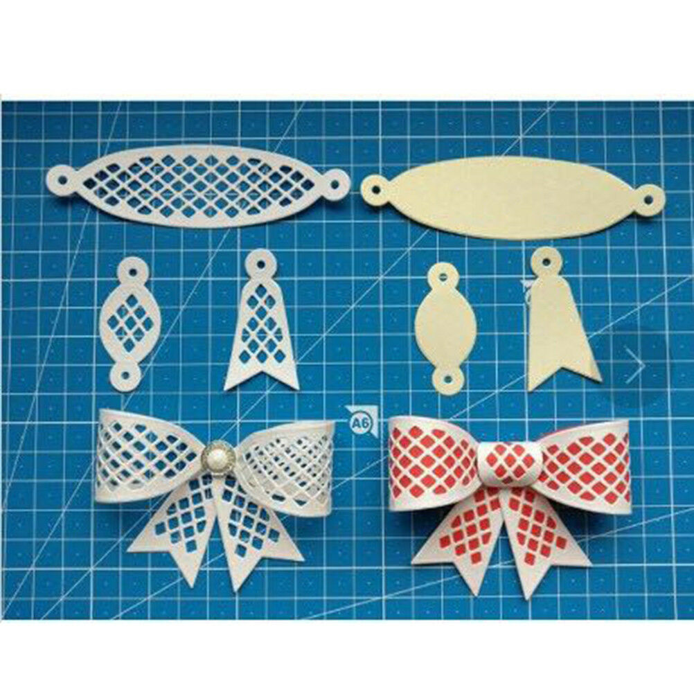 6Pcs Bow Tie Design Metal Cutting Die For DIY Scrapbooking Album Paper Car.l8