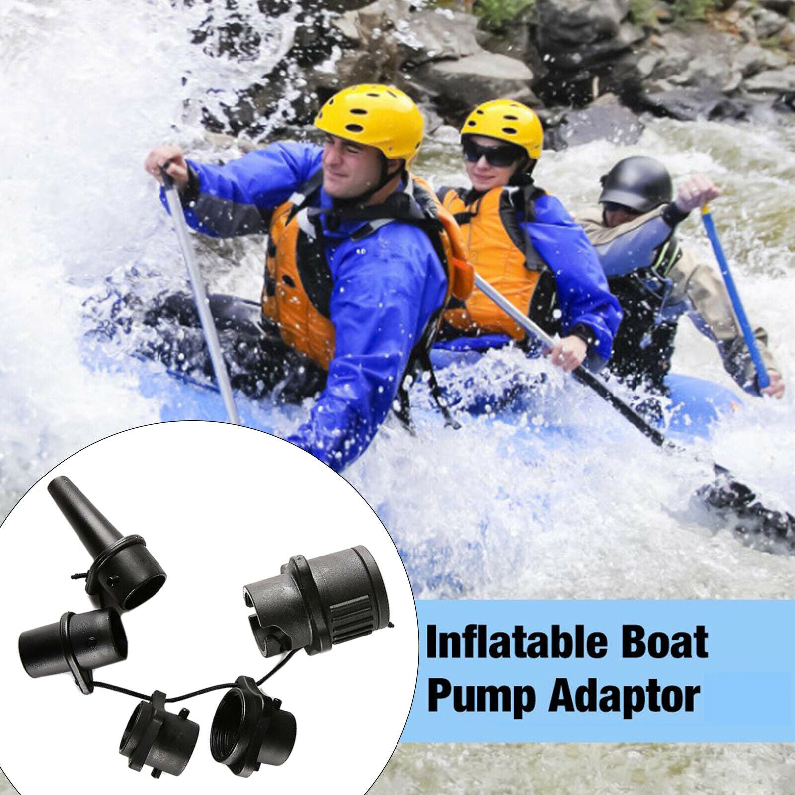 Pump Adapter Inflatable Boat Air Valve Adaptor Paddle Board for Canoe Kayak