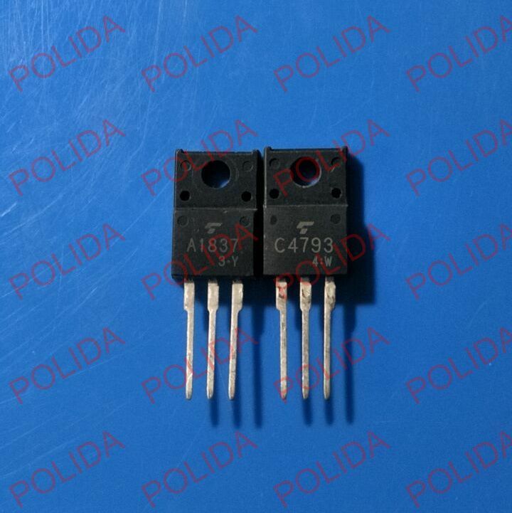 1PAIR or 2PCS Transistor TOSHIBA TO-220FP 2SA1837/2SC4793 A1837C4793