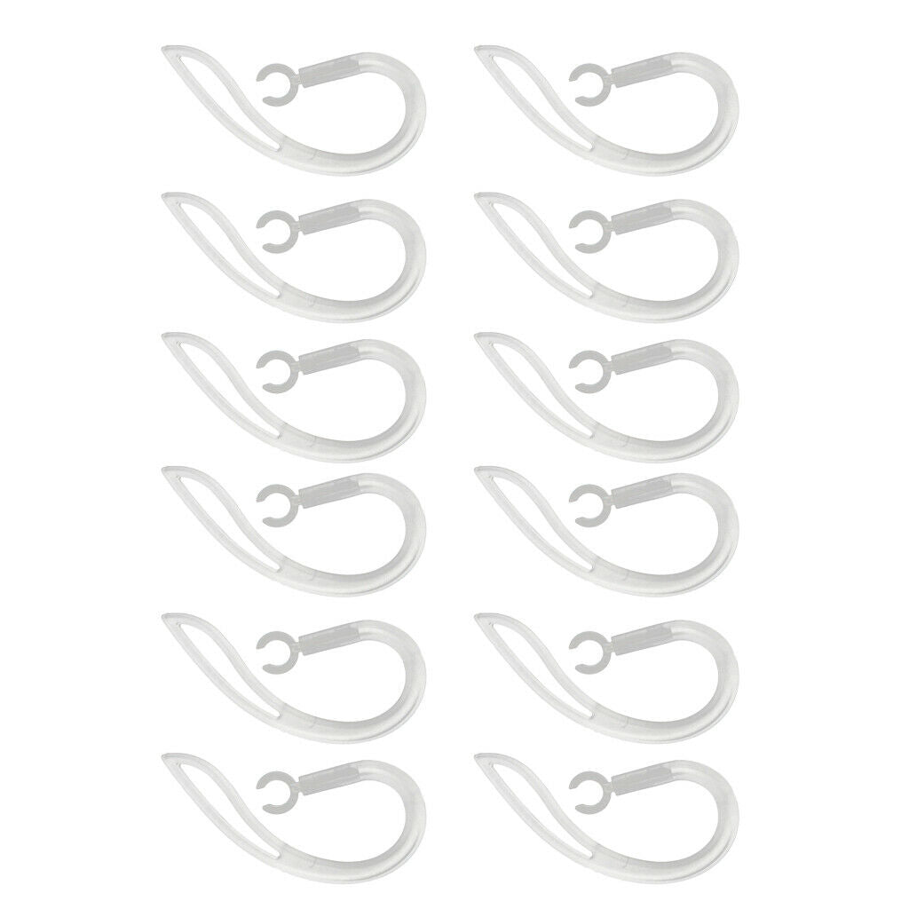 12 X Universal 6mm Ear Hook Clip Clamp Ear Hook For Bluetooth Headset