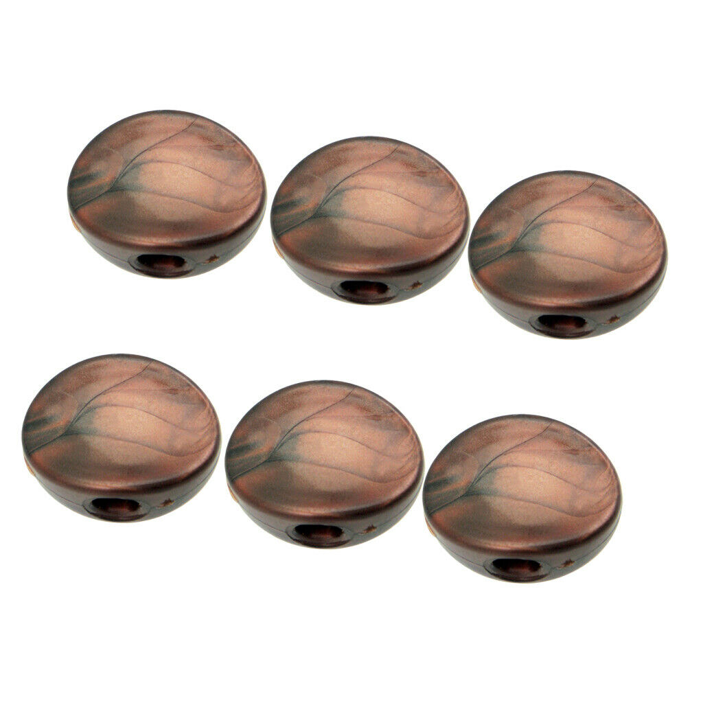 6 pieces spare machine heads, tuning pegs, buttons for guitar, coffee