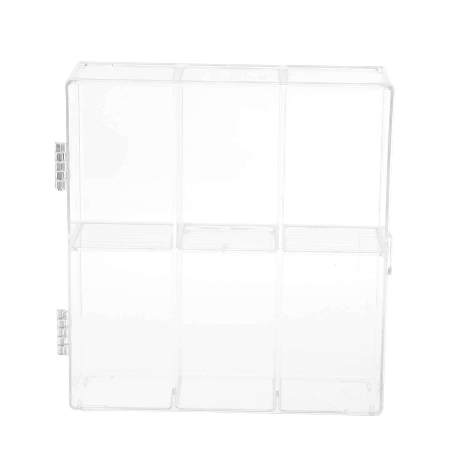 Acrylic Display Rack Assemble 6-Compartment Perspex for Cosmetic Living Room