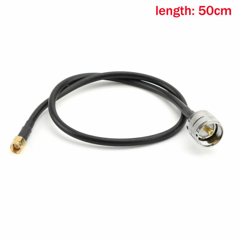 PL259 SMA Male to UHF Male RF Straight Pigtail RG58 Coax Cable 20/50/100cm A6
