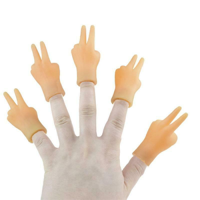 2pcs Hand Finger Puppets Soft Realistic Feeling Finger PuppetsScissors Game Fun