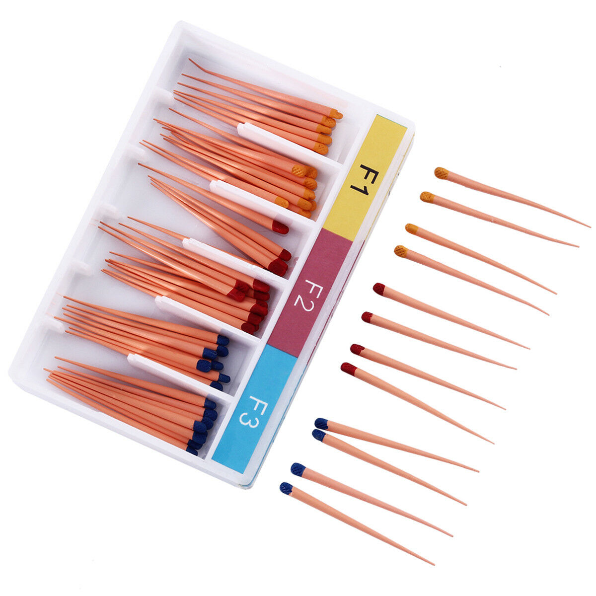 20X Dental Gutta Percha Points Tips F1 F2 F3 for Universal Dental Use 60pc/kit