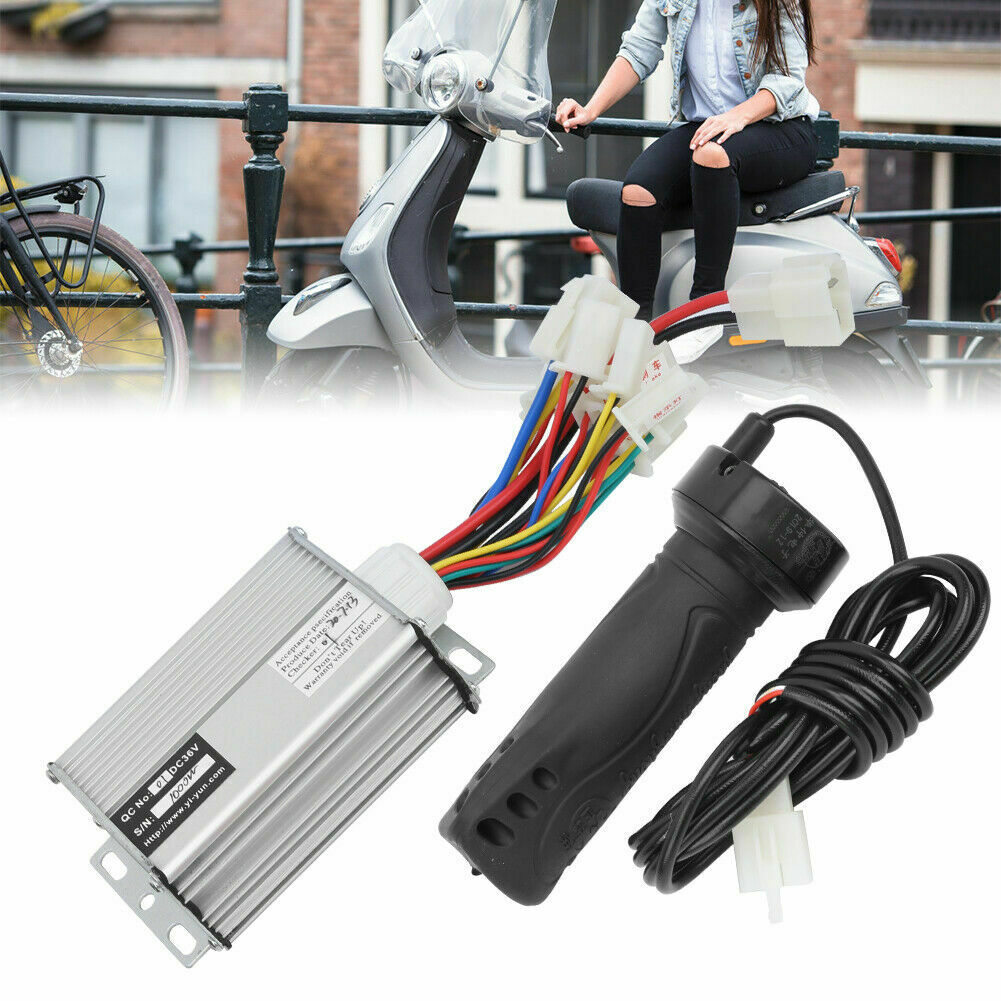 36v 1000W Brushed Controller Throttle Grip Set For E-Bike Electric Bike Scooter