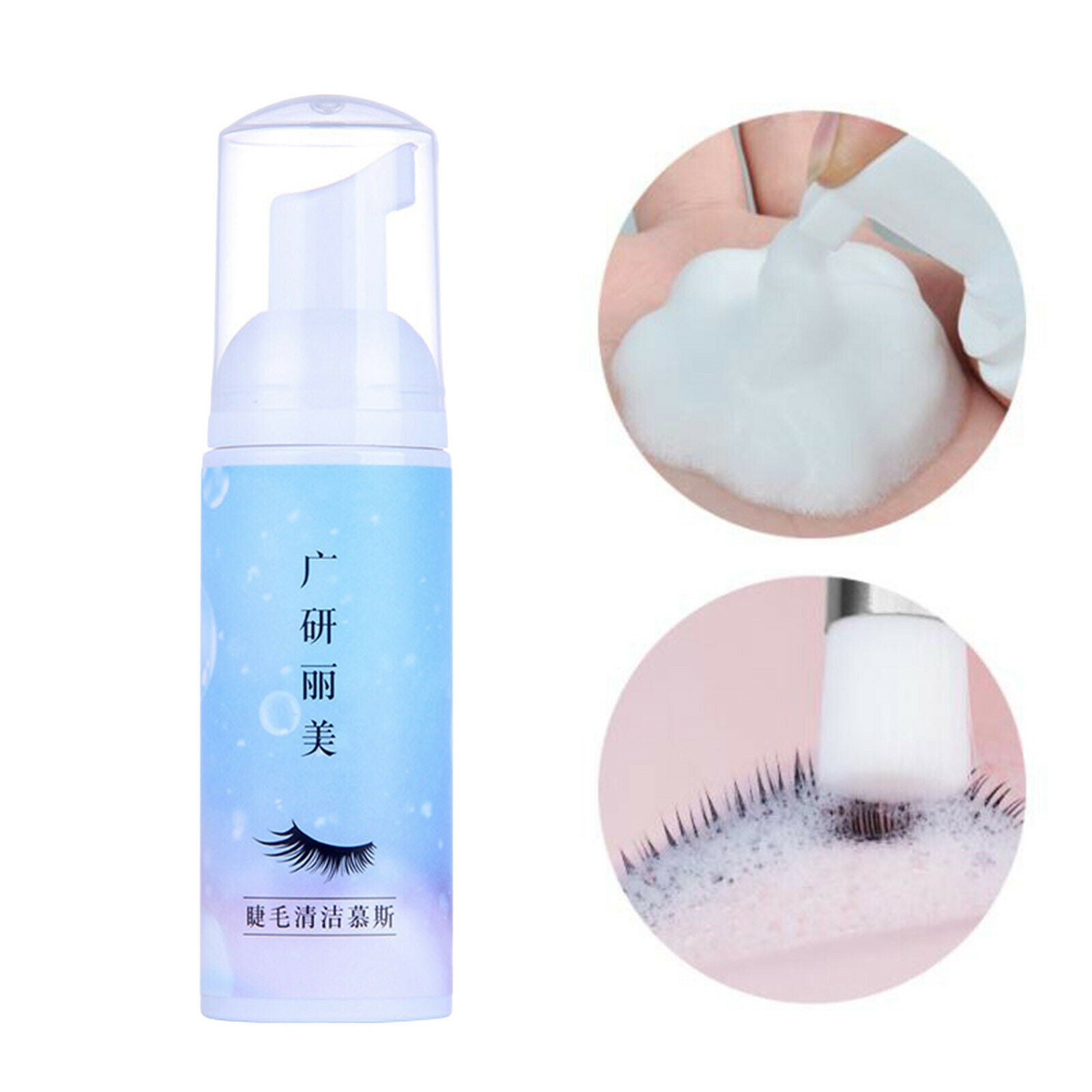 2fl oz Eyelash Extension Foam Cleanser Lash Shampoo Cleaner for Home use