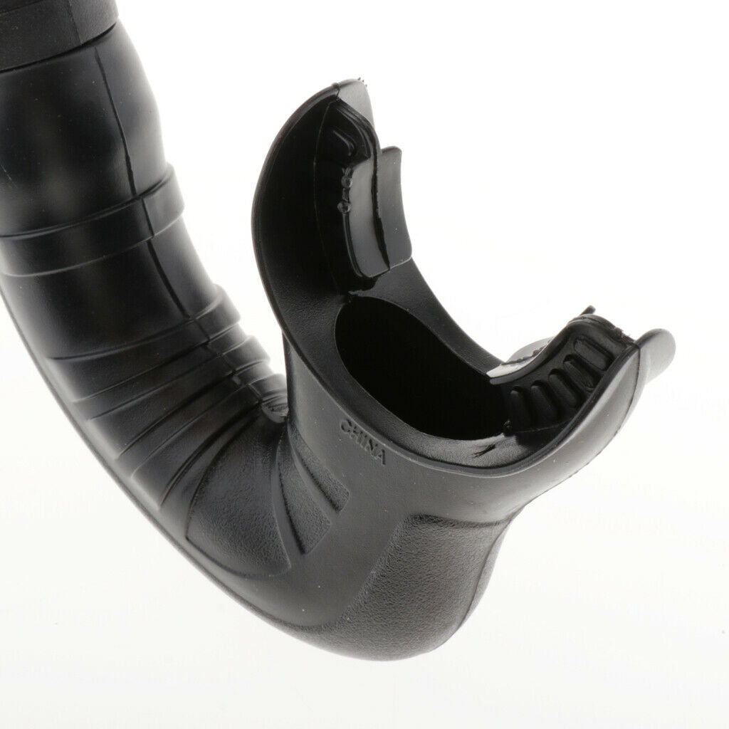 2Pcs Silicone Swimming Training Snorkeling Mouthpiece Breath Tube _Black