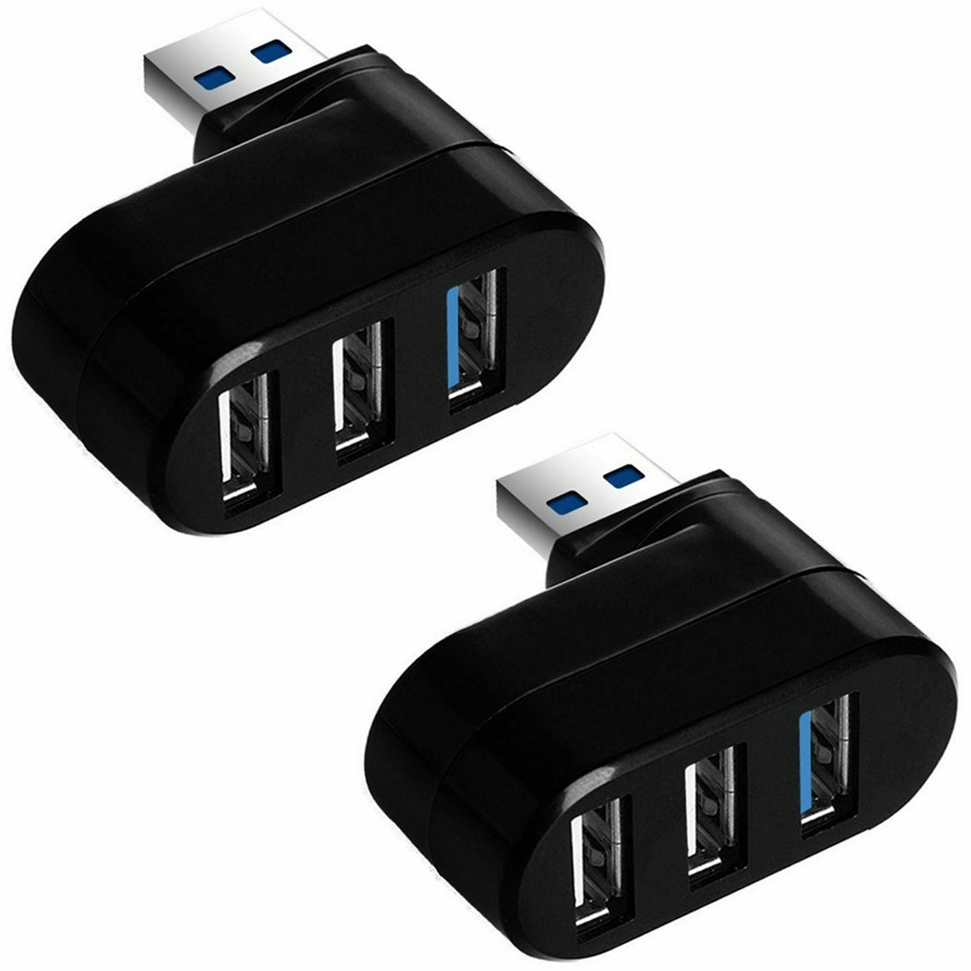 Speed Mini Data Transfer USB 3.0 Hub Adapter Splitter Box 3 Ports For PC Laptop