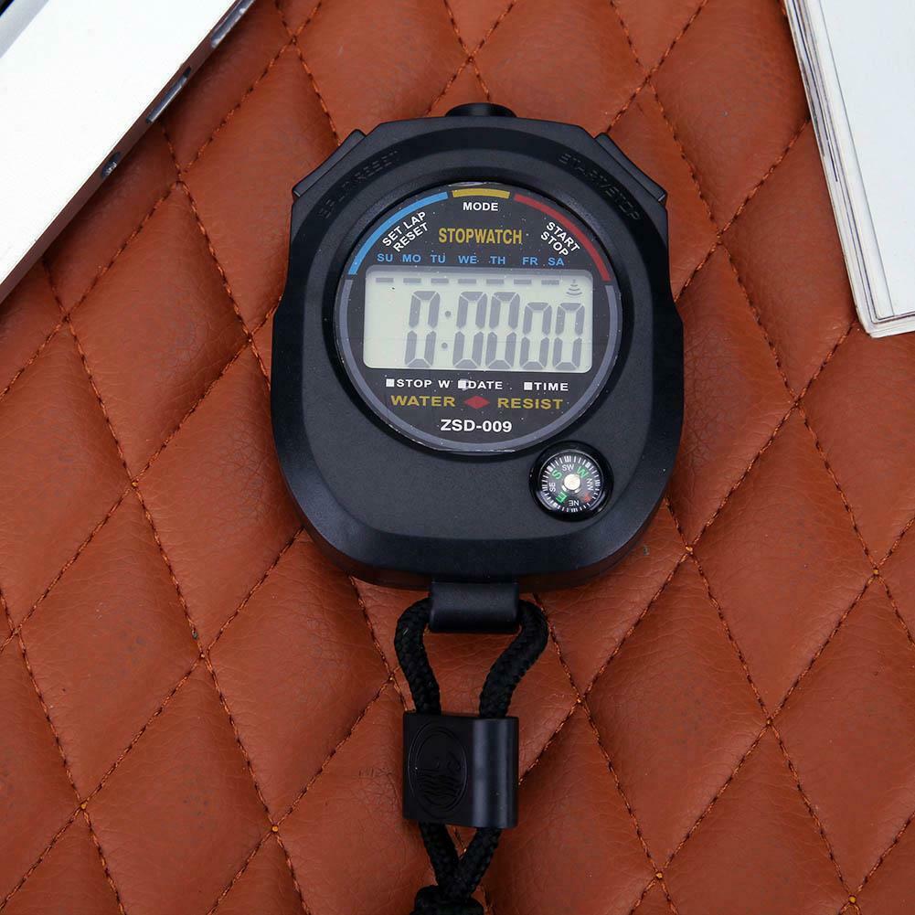 Waterproof LCD Digital Stopwatch Timer Chronograph Counter Sport Alarm A#S