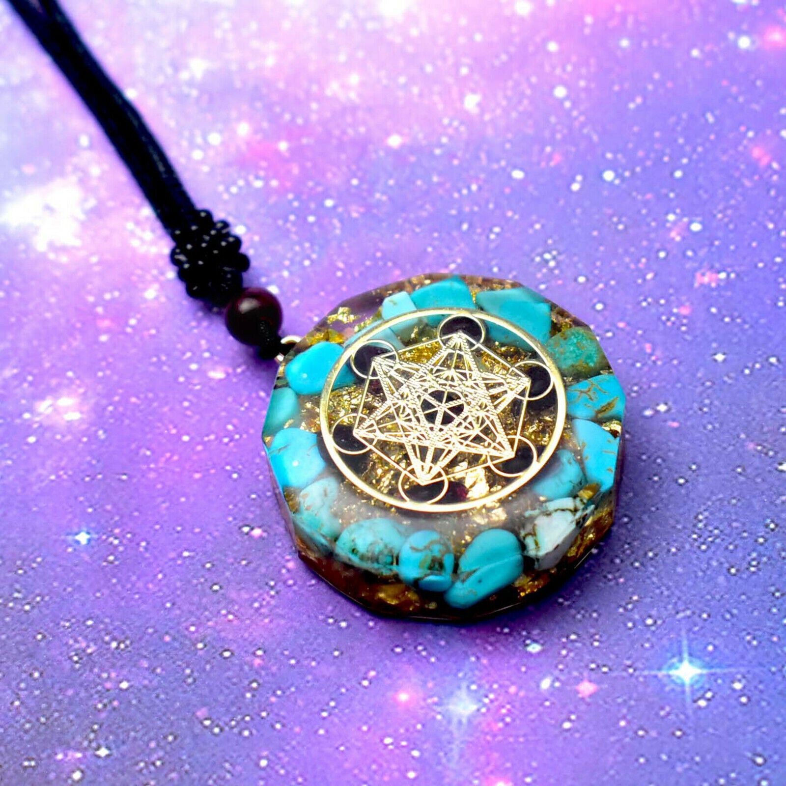 Crystal Reiki Orgone Pendant Jewelry for Spiritual Consolation Astral Travel