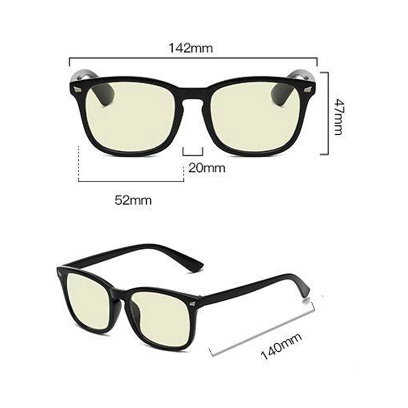 Men Women Unisex Screen Glasses Blue Light Blocking Glasses Color 01