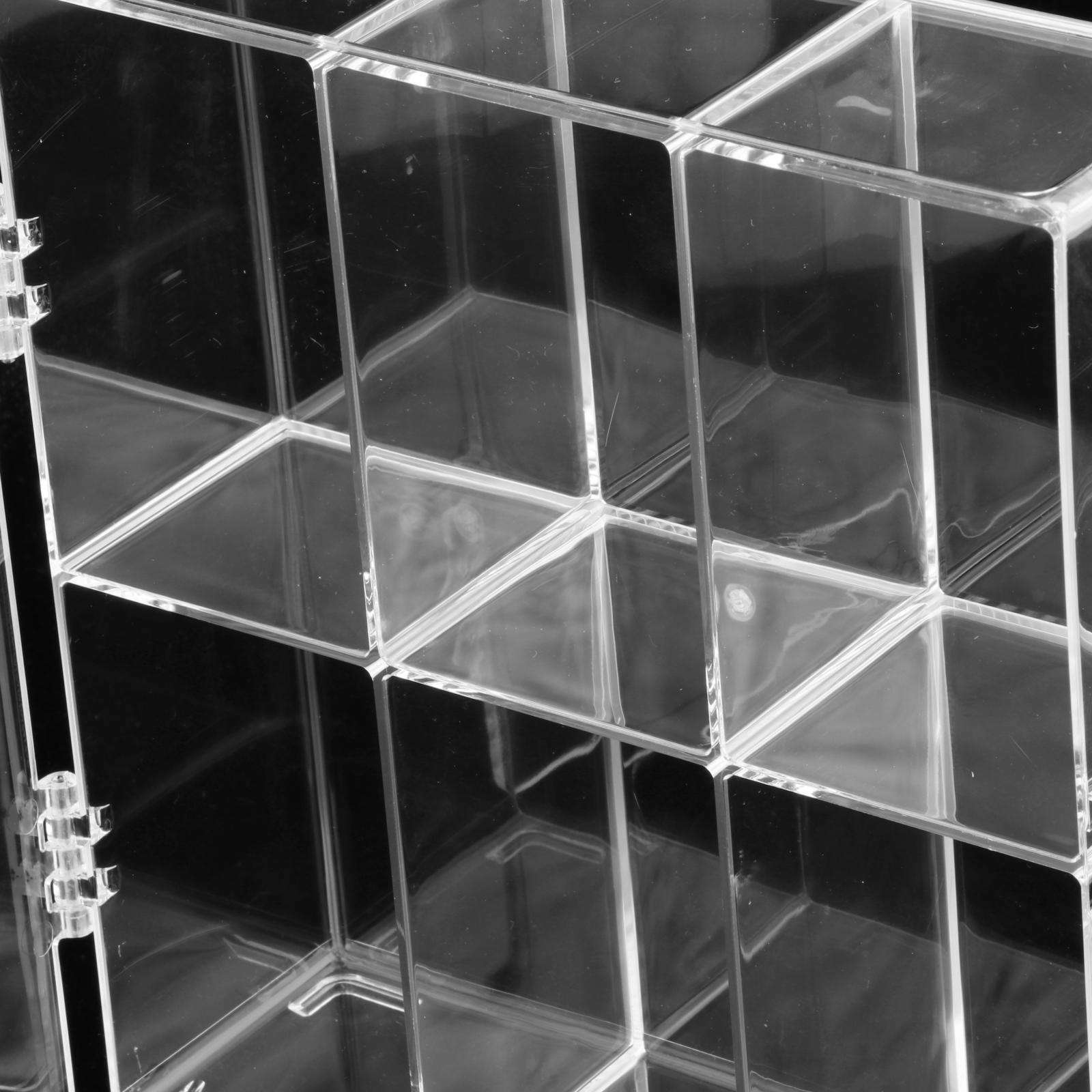 Acrylic Display Rack Assemble 6-Compartment Perspex for Cosmetic Living Room