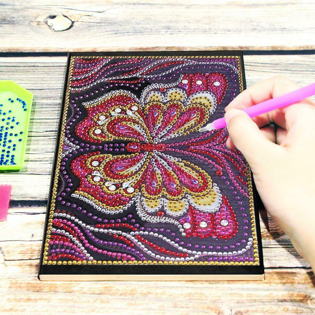 DIY Butterfly Special Shaped Diamond Painting 50 Pages A5 Sketchbook Gifts @