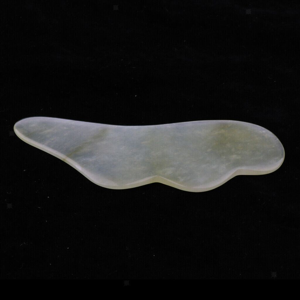 Hsiuyen Jade Gua Sha Tool, Natural Stone Guasha Board, Scraping Massage Tool