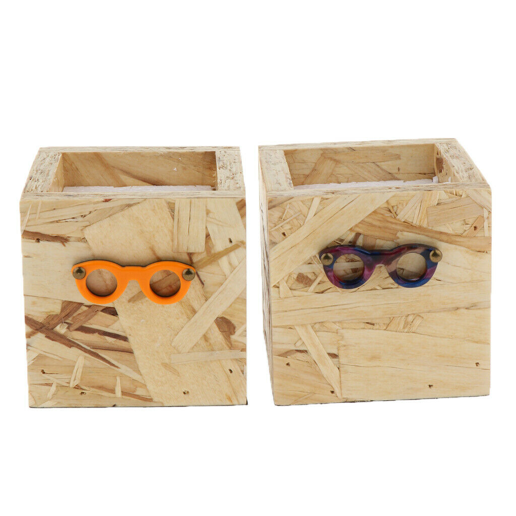 Eyeglasses Store Decoration Wooden Office Flower Pot Shop Decoration